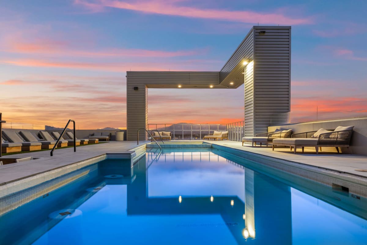 World class swimming pool at Malibu, Tucson, Arizona