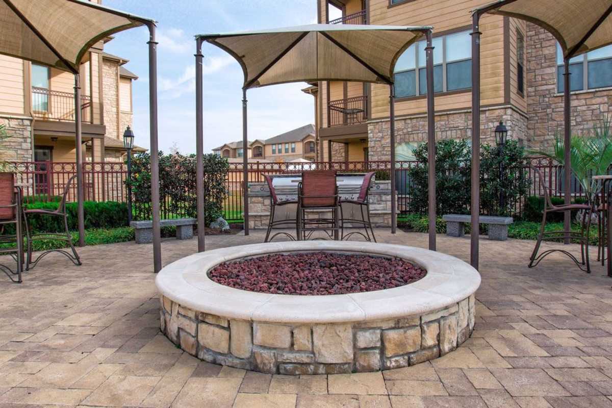 Fire pit at Kensington Crossings in Houston, Texas