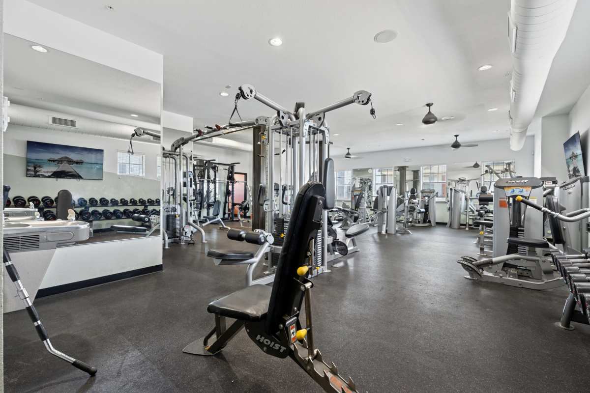 Fitness center at Cottage Row Stillwater in Stillwater, Oklahoma