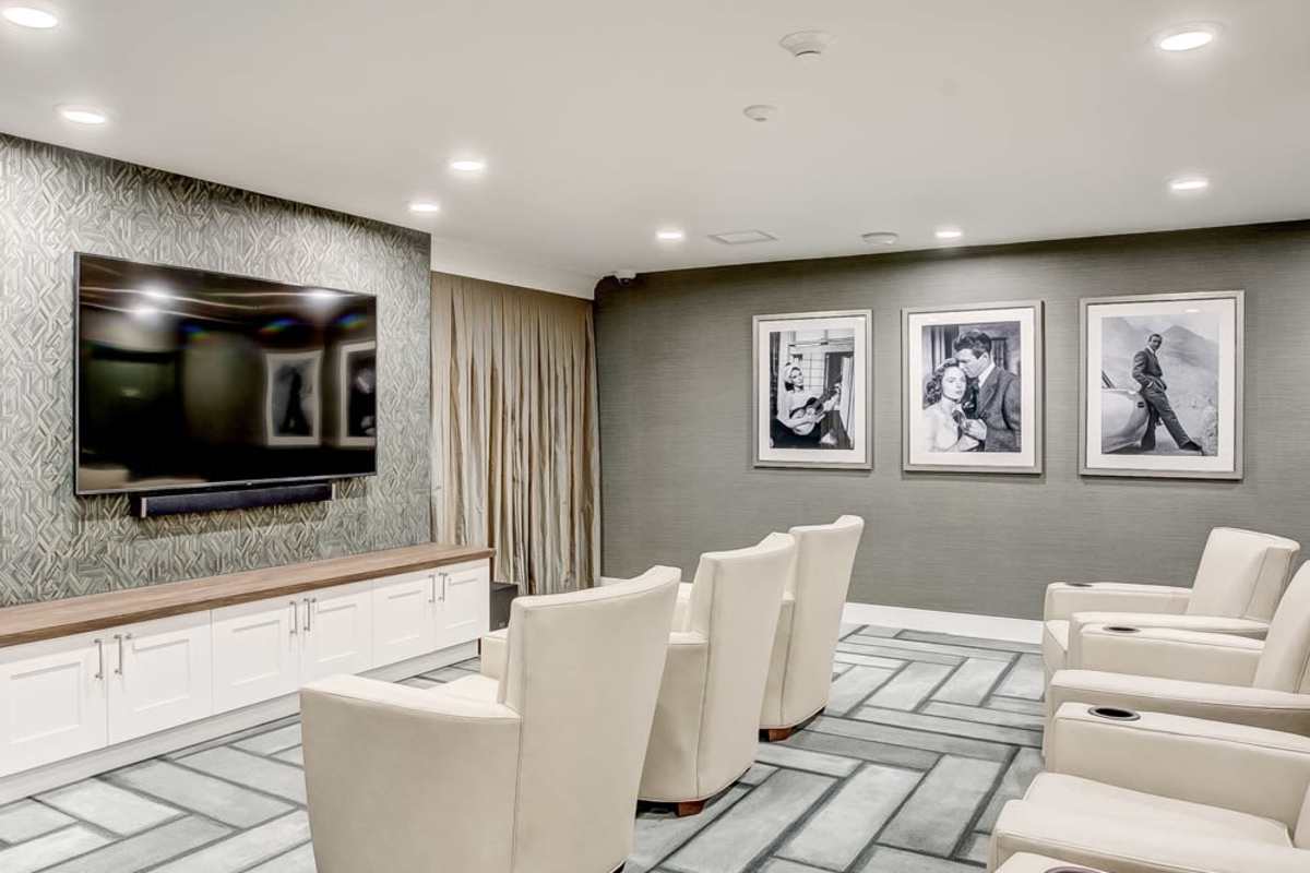 Movie room for residents at Snowden Creek in Eldersburg, Maryland       