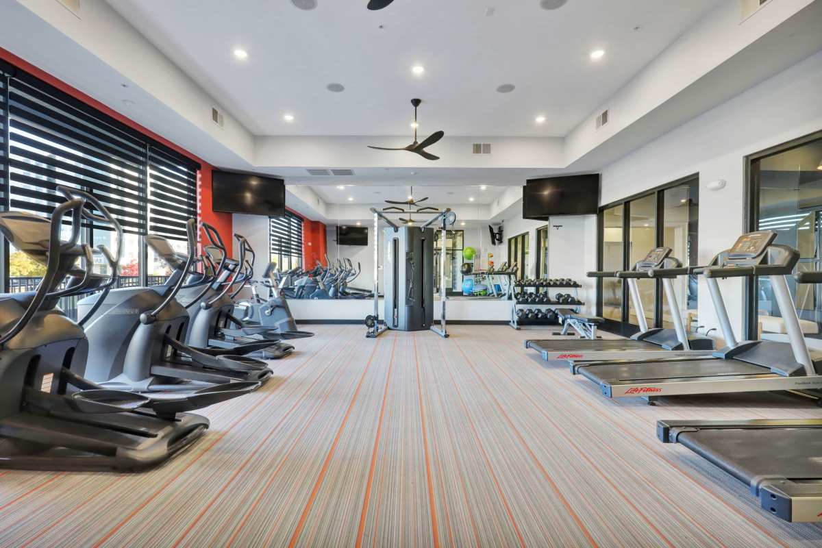 Work out room at Gateway Lofts in Lansing, Michigan