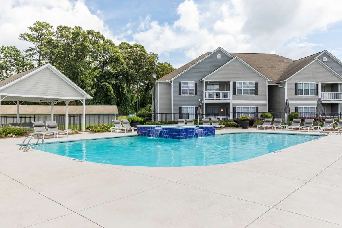 swimming pool with sundeck