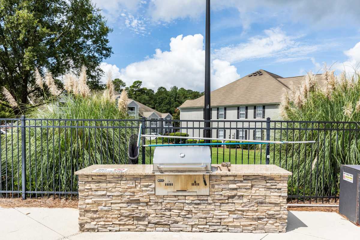 outdoor grilling station