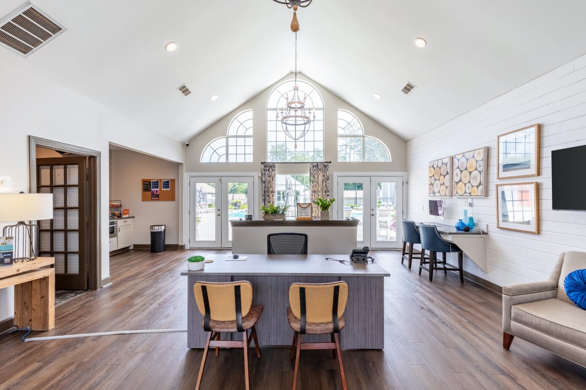 clubhouse lounge area