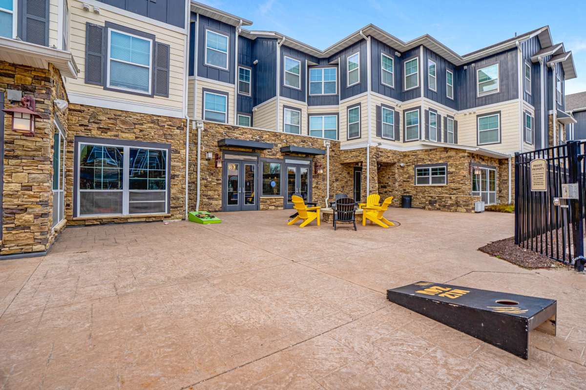 Campus lounge seating at The Den in Columbia, Missouri