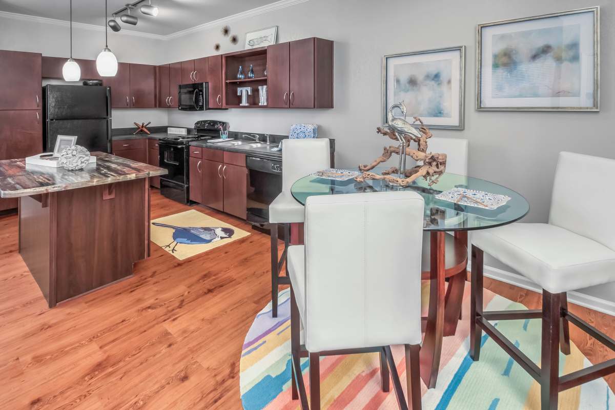 Apartment living space at The Mills Apartment Homes in Greenville, South Carolina