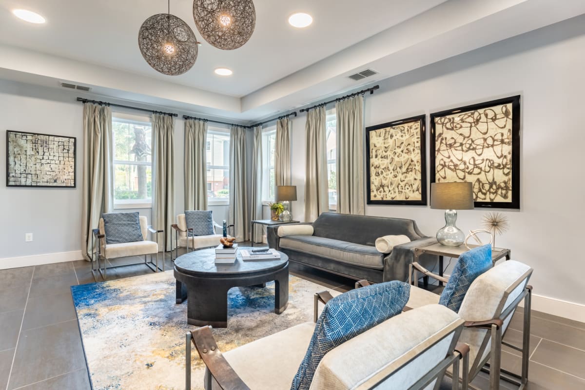 clubhouse lounge area