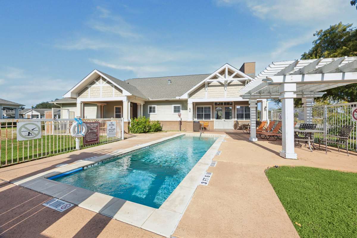 Swimming pool at Gibraltar Senior in Clute, Texas