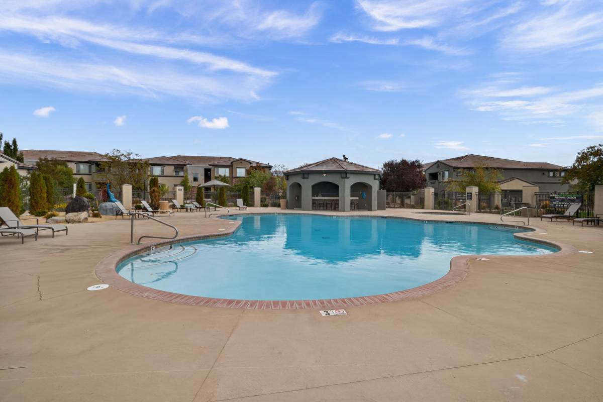 View amenities like our swimming pool at The Trails at Pioneer Meadows in Sparks, Nevada
