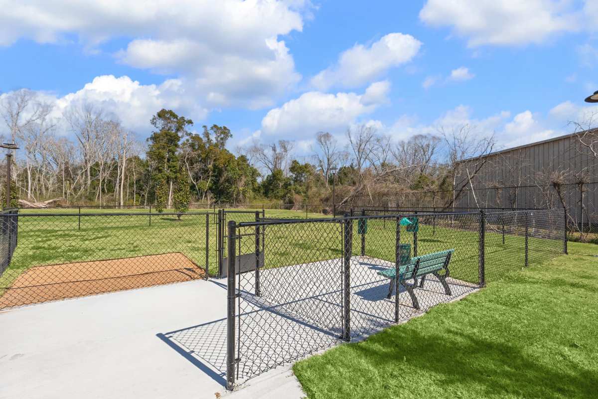 Bark park at Amber Ridge in Angleton, Texas