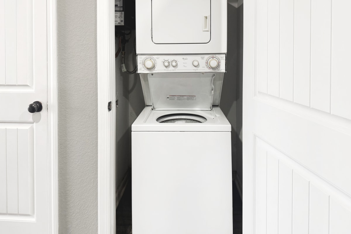 Model in-unit laundry at Willow Creek Townhomes in Jonesboro, Arkansas