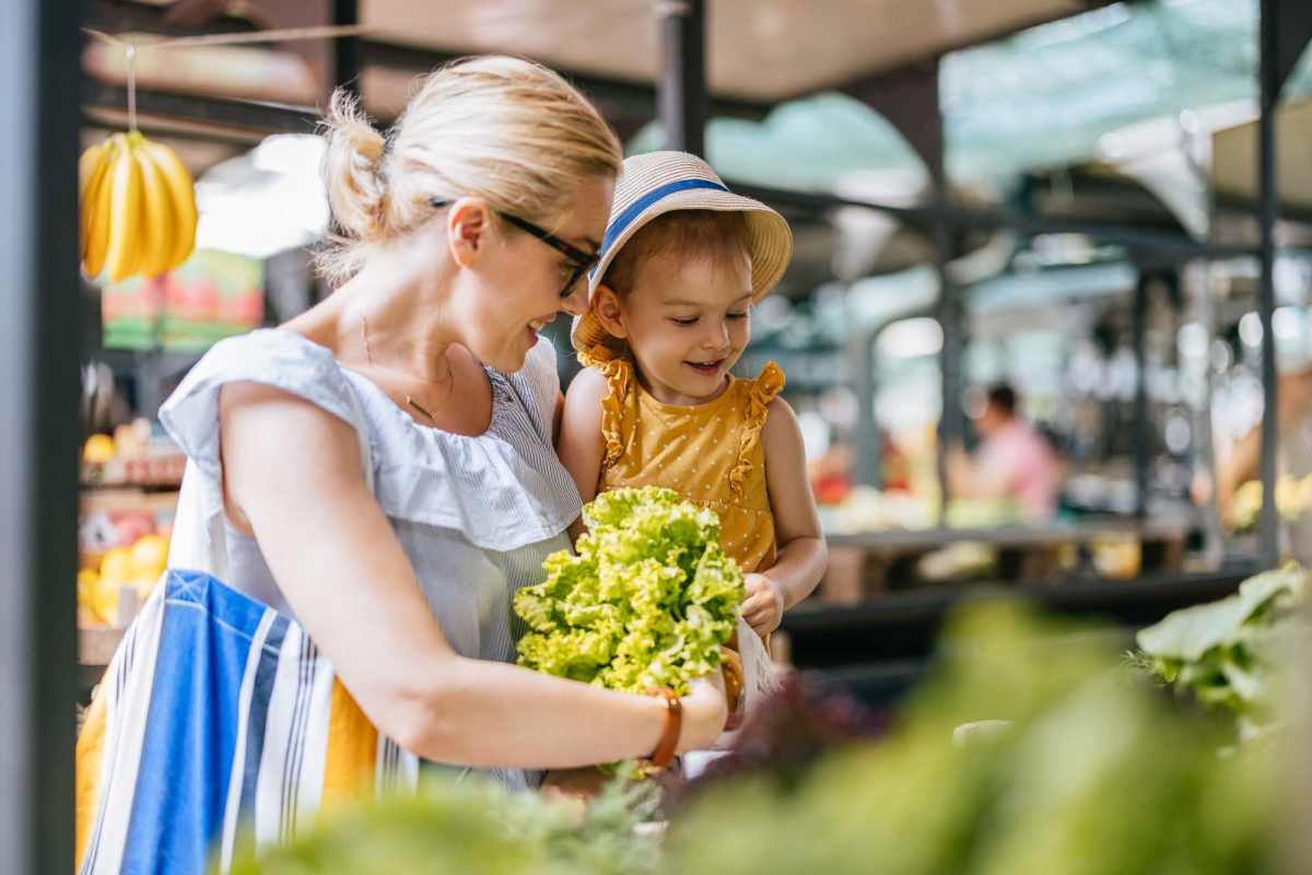 Residents shopping at a neighborhood market near Casa Grande Villas in Dallas, Texas