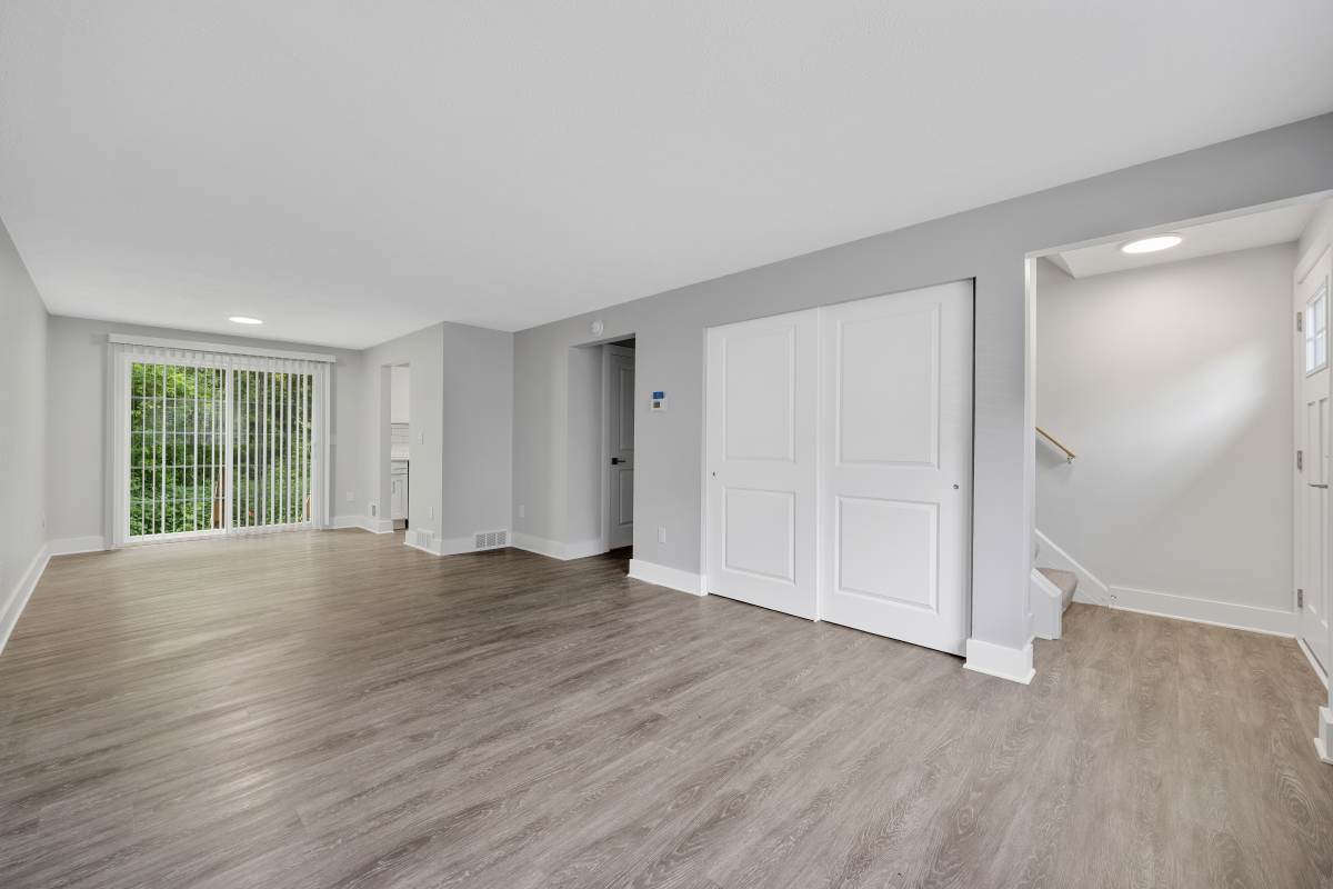 Open layout with natural light at Valley Brook Townhomes in Rochester, New York