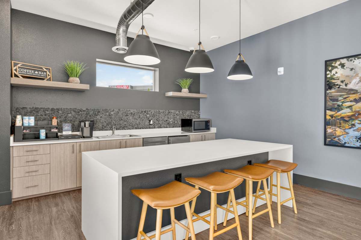 Clubhouse kitchen at Academy Heights in Colorado Springs, Colorado