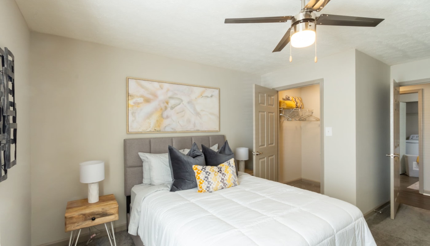 Apartment bedroom at Fountain Brook in Ft Oglethorpe, Georgia