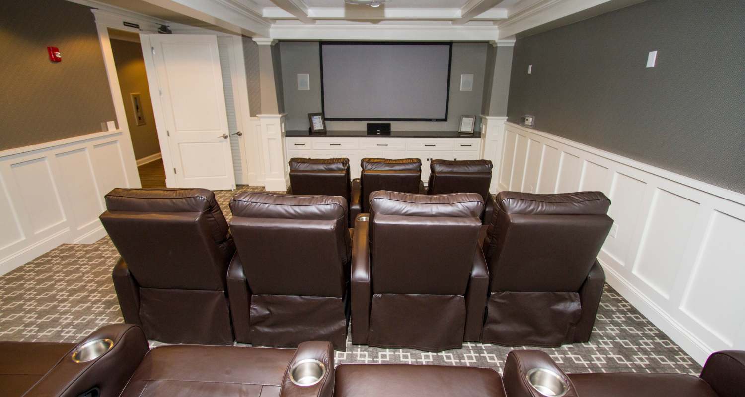 theater at The Residences at New Longview in Lee's Summit, MO