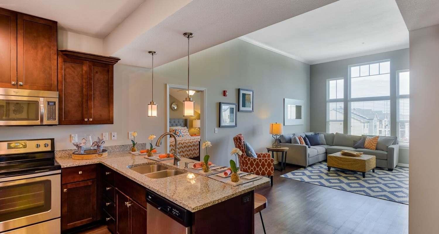 interior of apartment at The Residences at New Longview in Lee's Summit, MO
