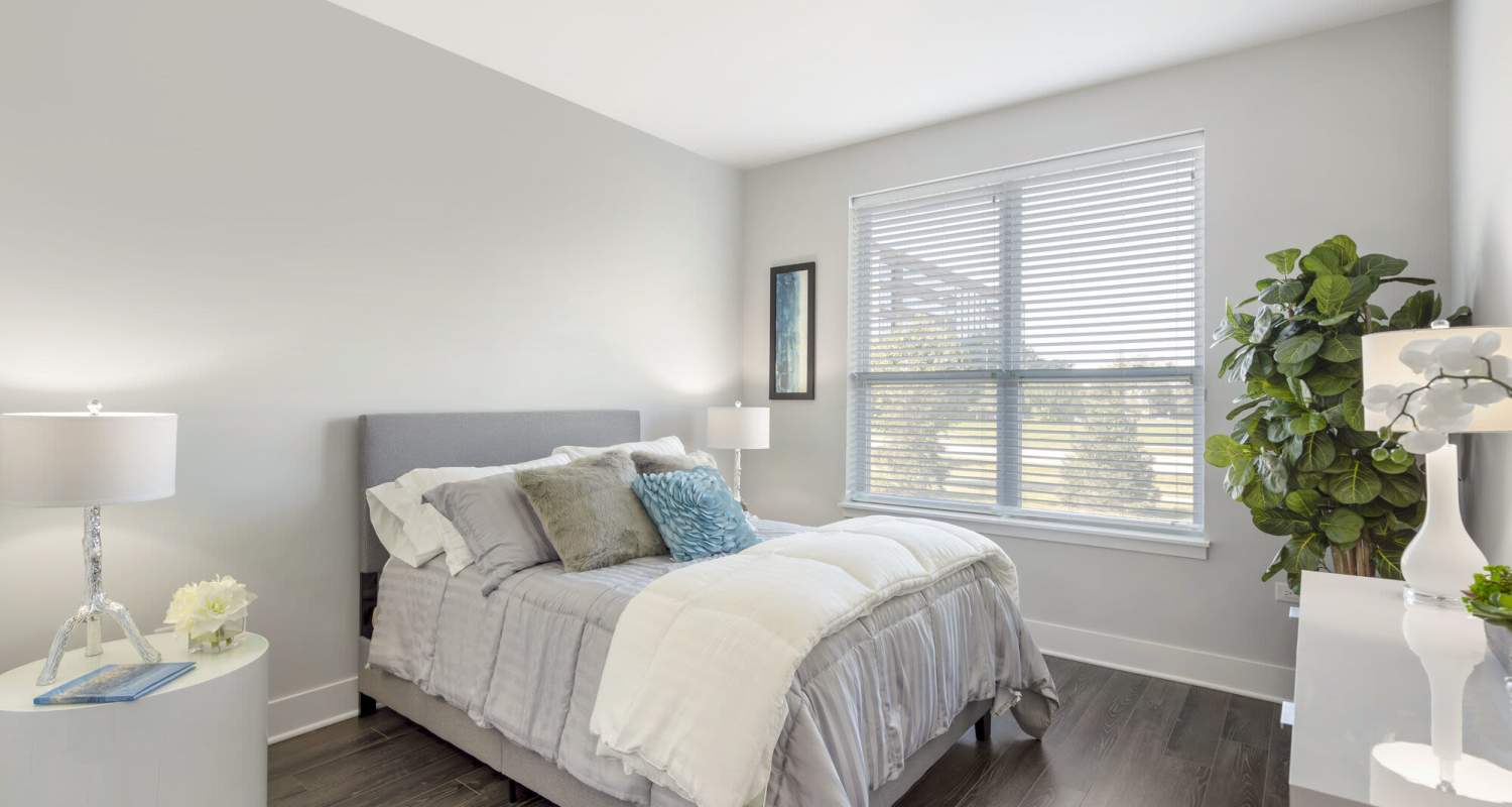 bedroom at The Residences at Hamilton Lakes in Itasca, IL