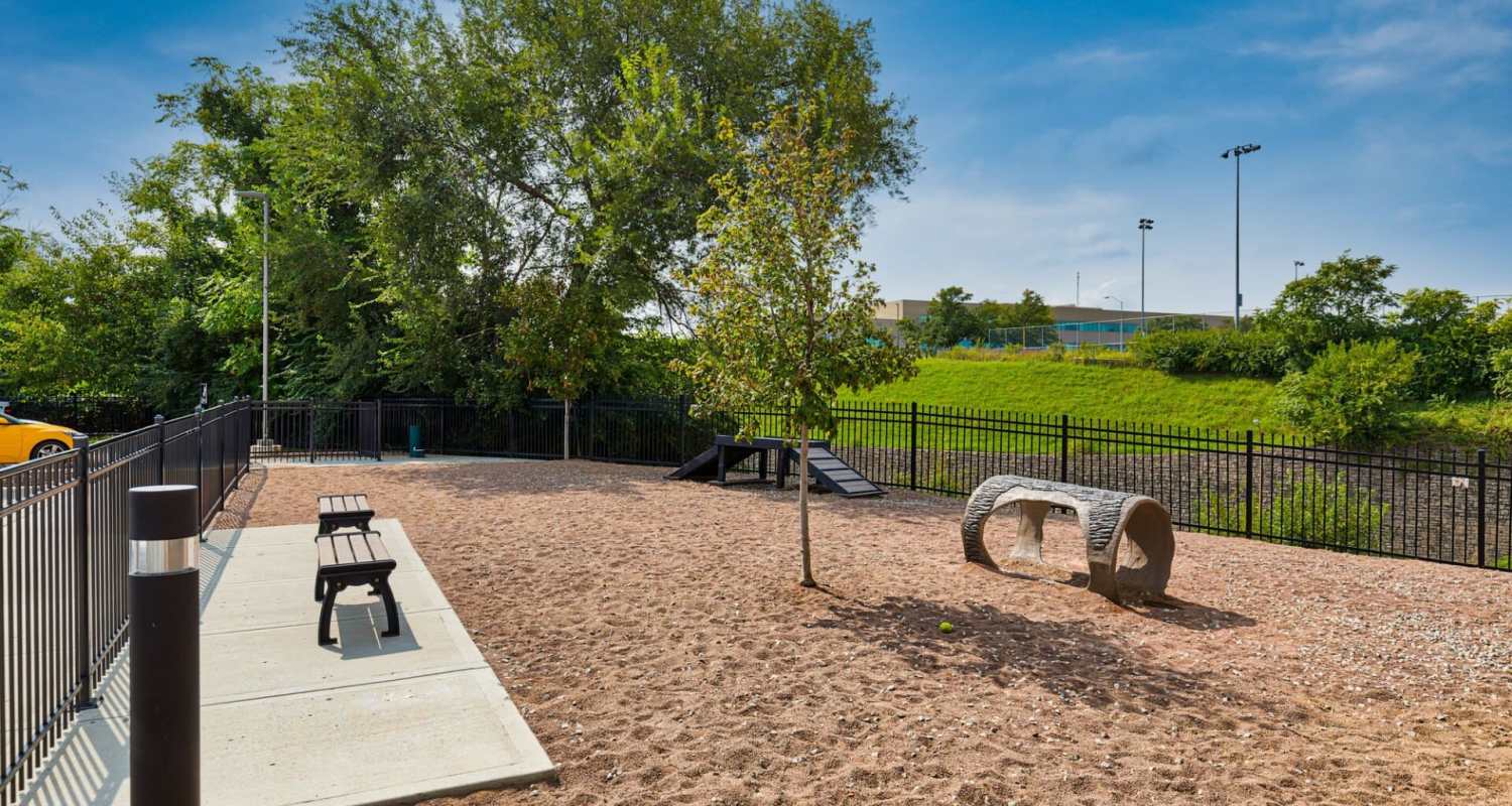 Dog park at Summit on Quality Hill in Kansas City, MO
