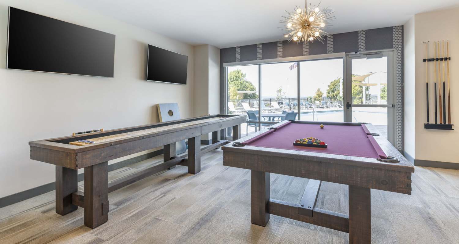 Game room at Apex on Quality Hill in Kansas City, Missouri