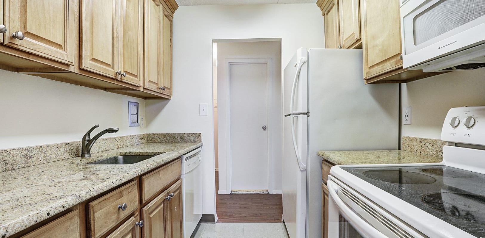 Bright kitchen at The Ivanhoe in Hackensack, New Jersey