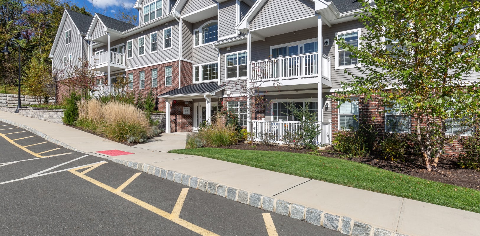 Entrance to a Zephyr Ridge apartment in Cedar Grove, New Jersey