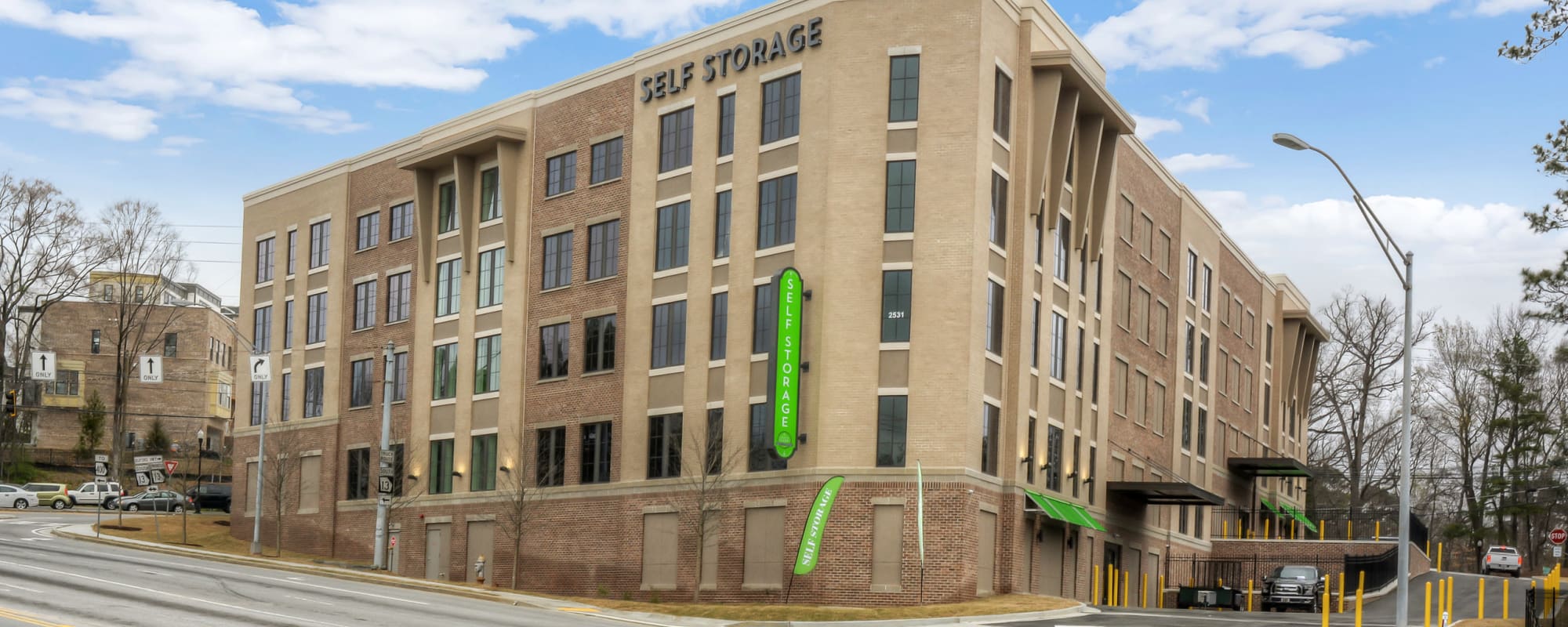 Front of building at Space Shop Self Storage in Atlanta
