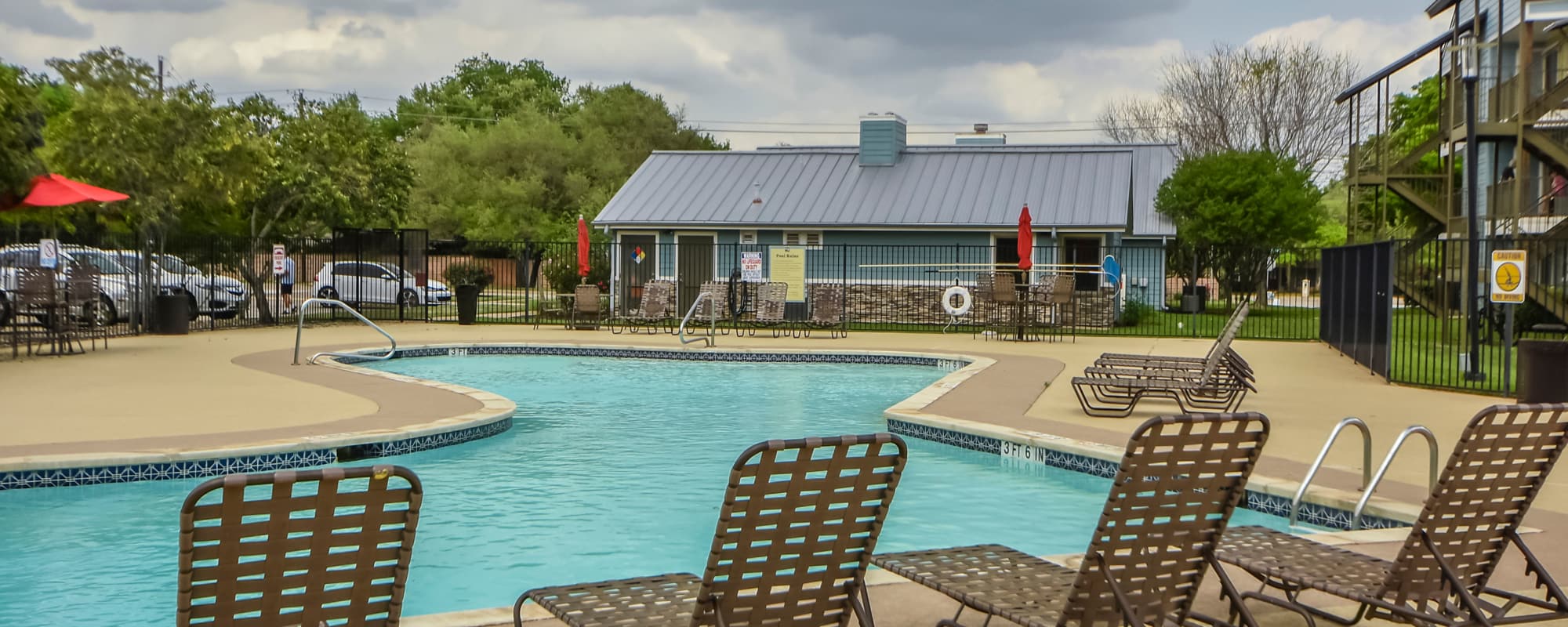 Swimming pool at Nichols Park in Austin, Texas