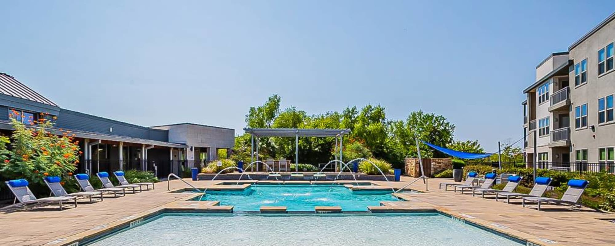 Outdoor pool at The Landings at Brooks City-Base in San Antonio, Texas
