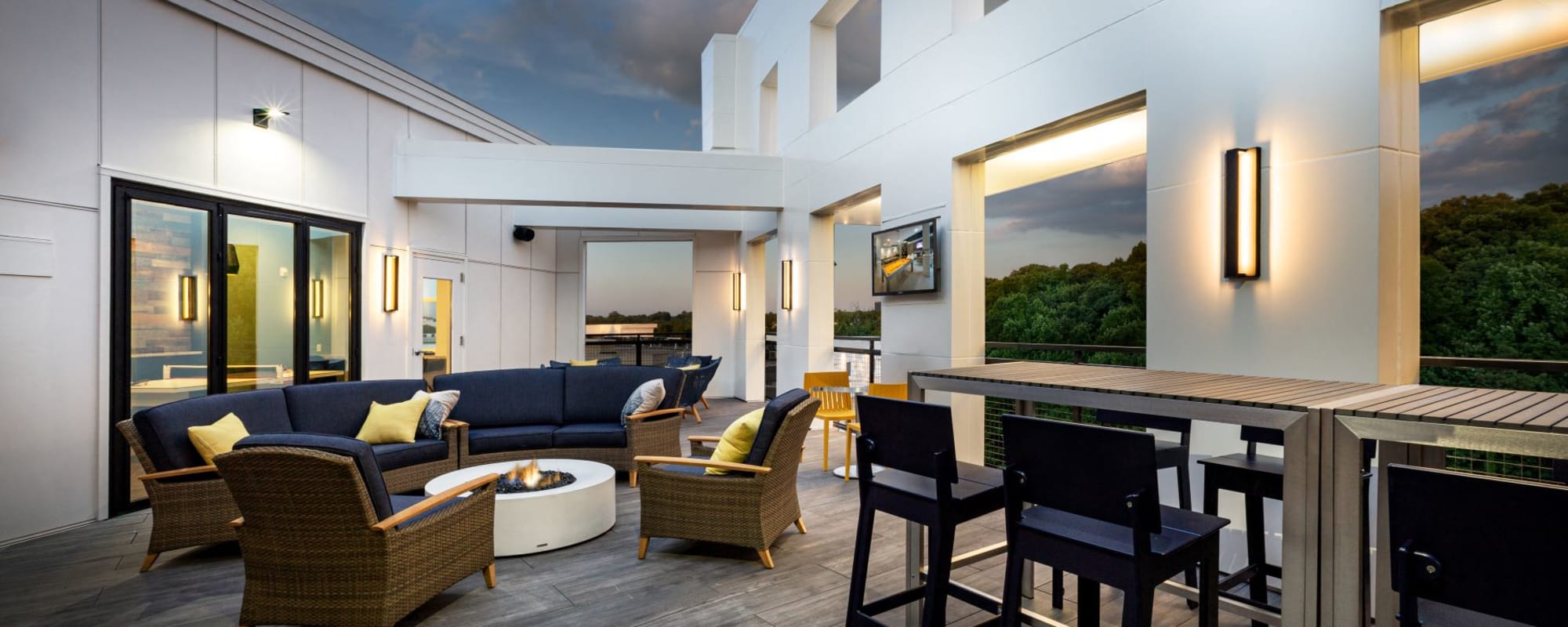 Resident lounge at Revel Ballpark in Atlanta, Georgia