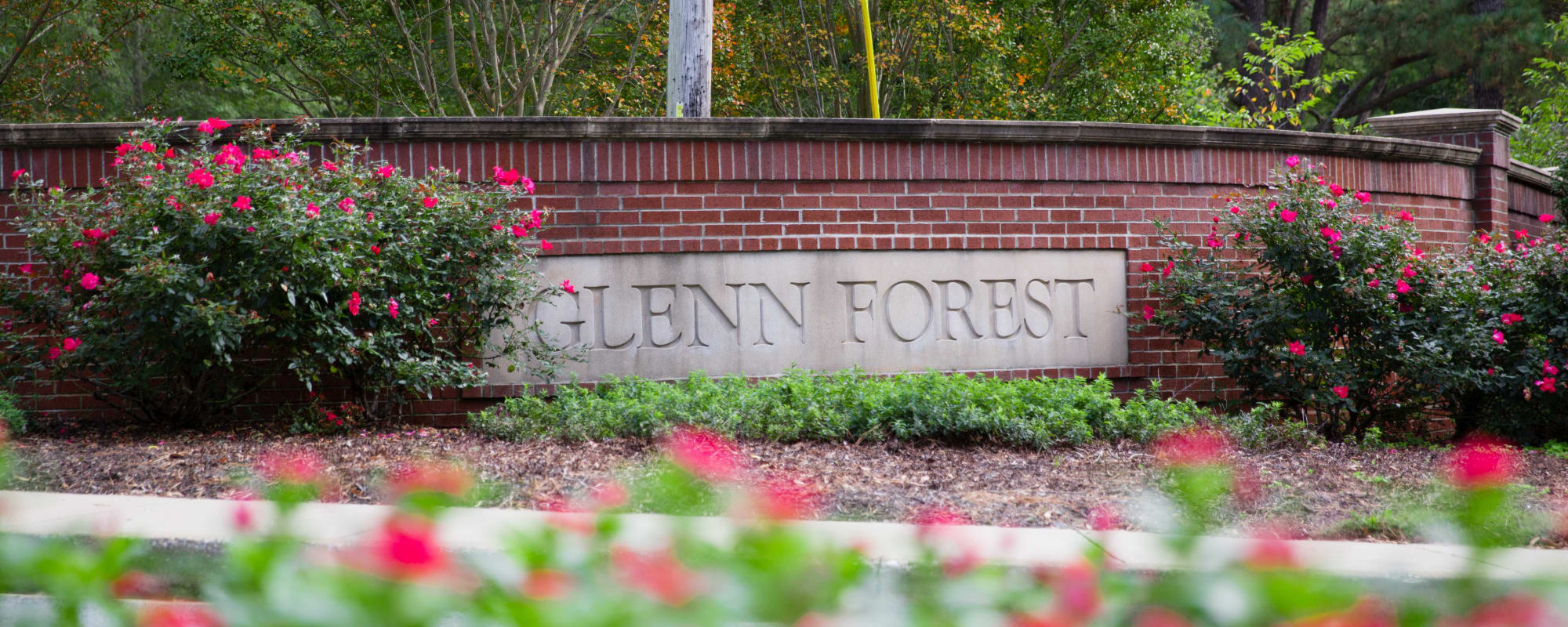 Community sign at Glenn Forest in Lexington Park, Maryland