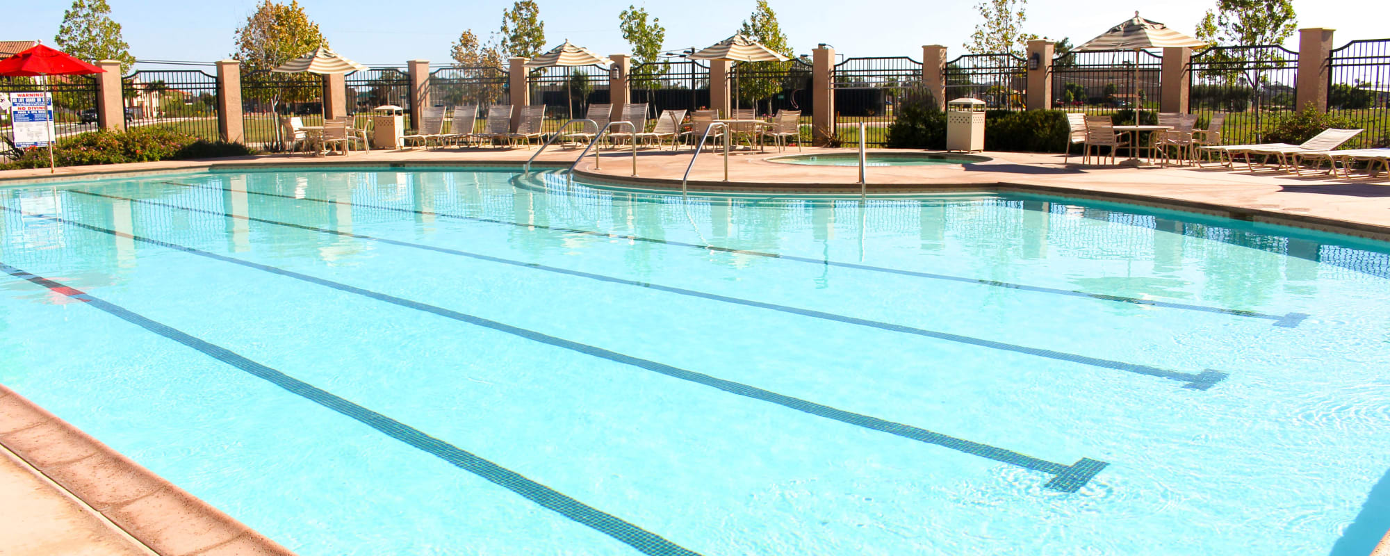 A swimming pool at Miramar PQ in San Diego, California