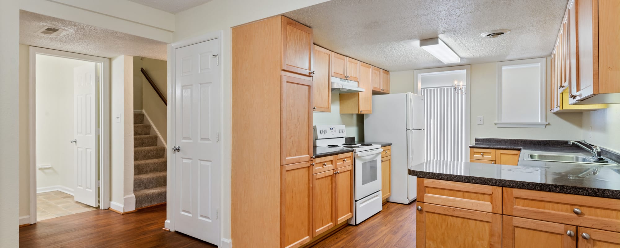 a fully equipped kitchen at Pecan Crescent in Chesapeake, Virginia