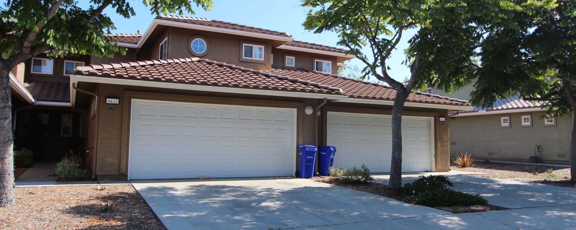 exterior of one of the homes at Mira Mesa Ridge in San Diego, California