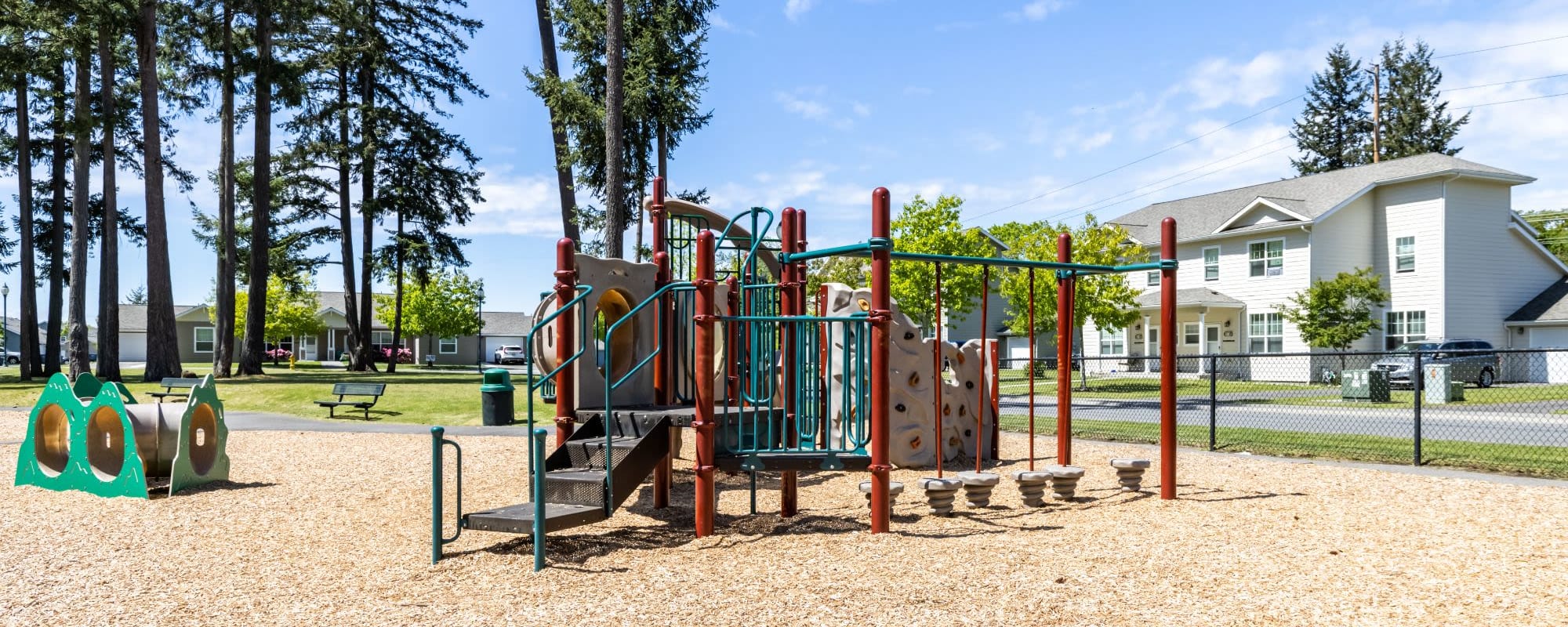Playground near Discovery Village in Joint Base Lewis McChord, Washington