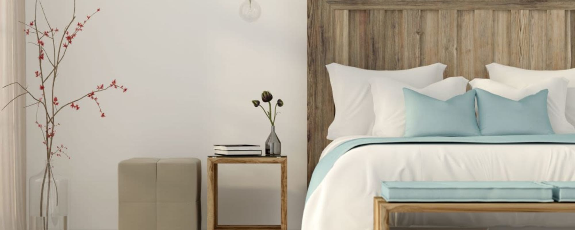 Master bedroom at Merida in San Antonio, Texas