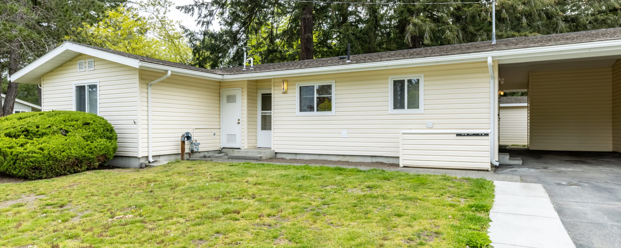 Exterior of home at Madigan in Joint Base Lewis McChord, Washington