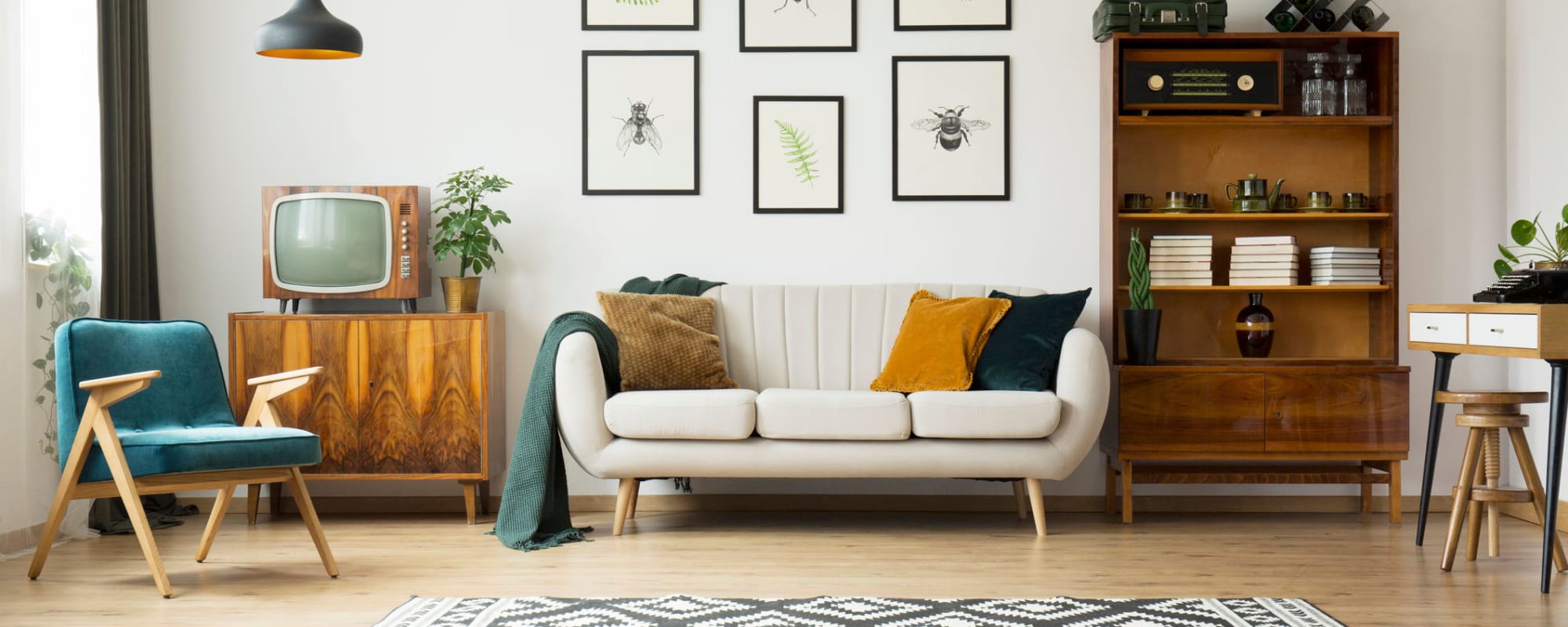 Living room at Sharp Leadenhall Apartments in Baltimore, Maryland