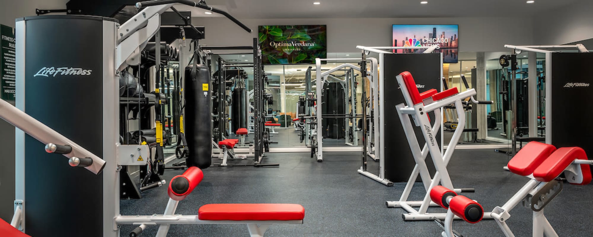 Gym at Optima Verdana® in Wilmette, Illinois 