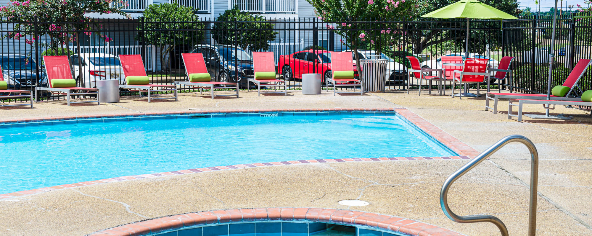 Take a dip in our swimming pool at Bradford Place Apartments in Byram, Mississippi