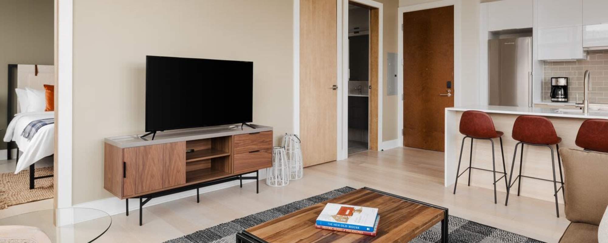Living room and kitchen at 313 RACE in Philadelphia, Pennsylvania