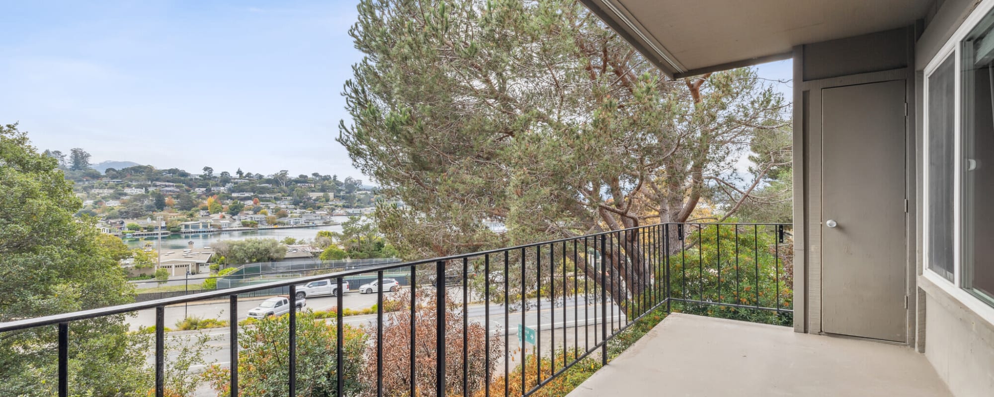Patio of Lyford Apartments in Tiburon, California
