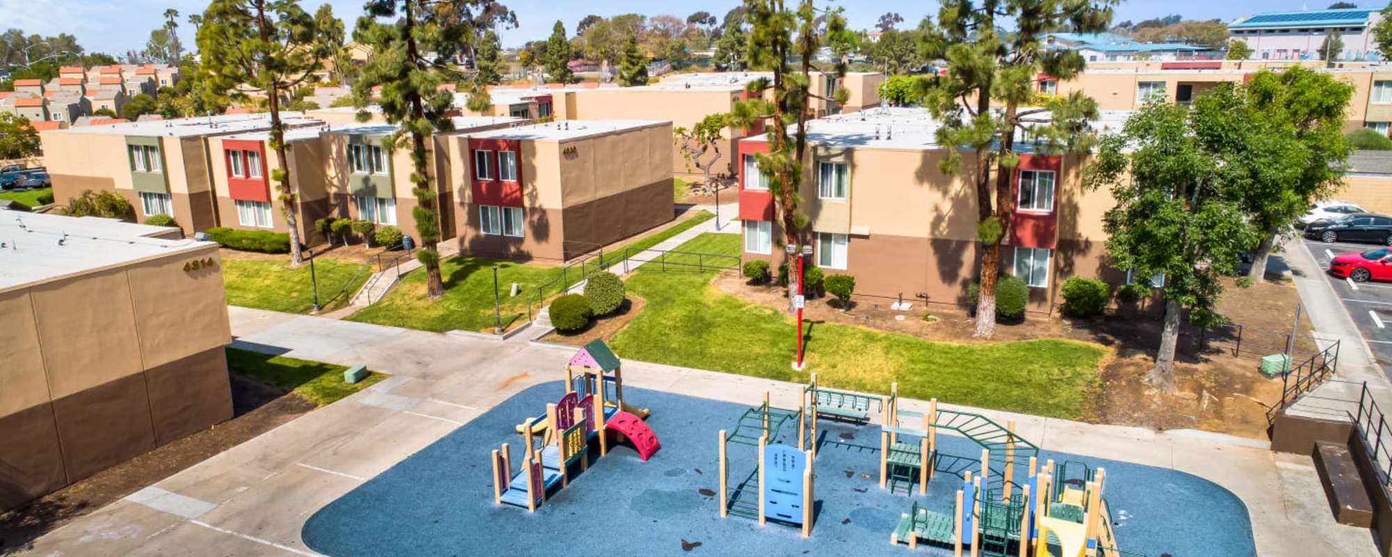 Community playground of Sea Breeze Gardens in San Diego, California
