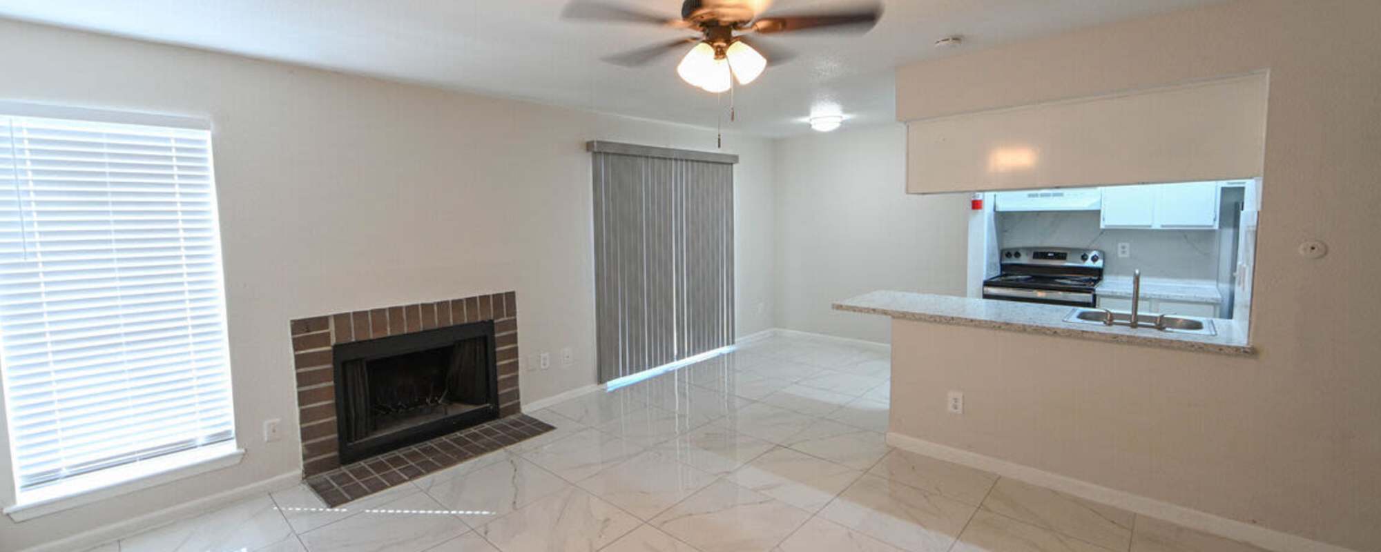 Living room at Star Voss Apartments in Houston, Texas