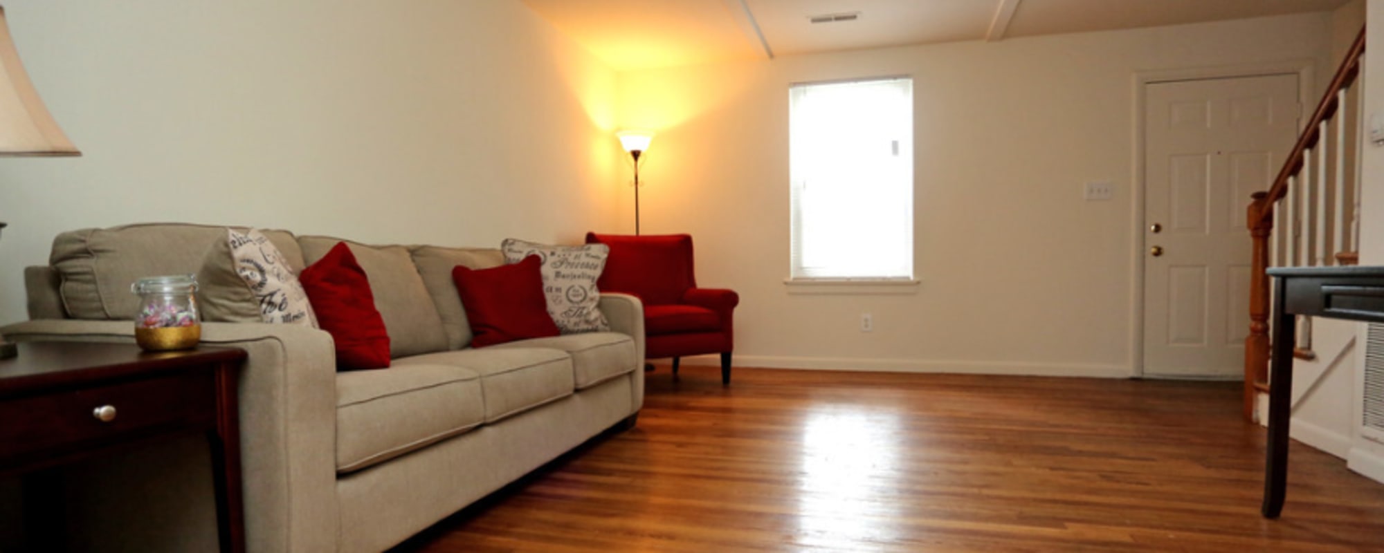 Living room area at Morningside Apartments in Richmond, Virginia