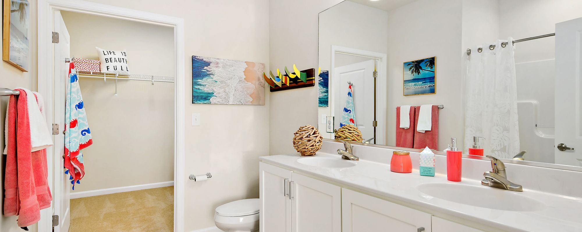 Bathroom with great lighting at Oceans East in Berlin, Maryland