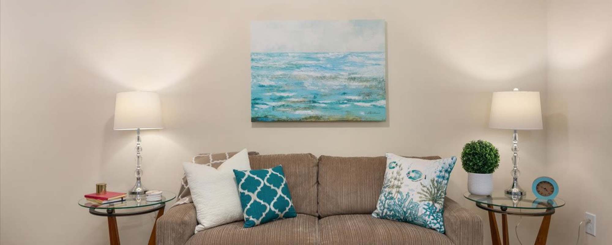 Open living space at Parkwood Apartments in Salisbury, Maryland