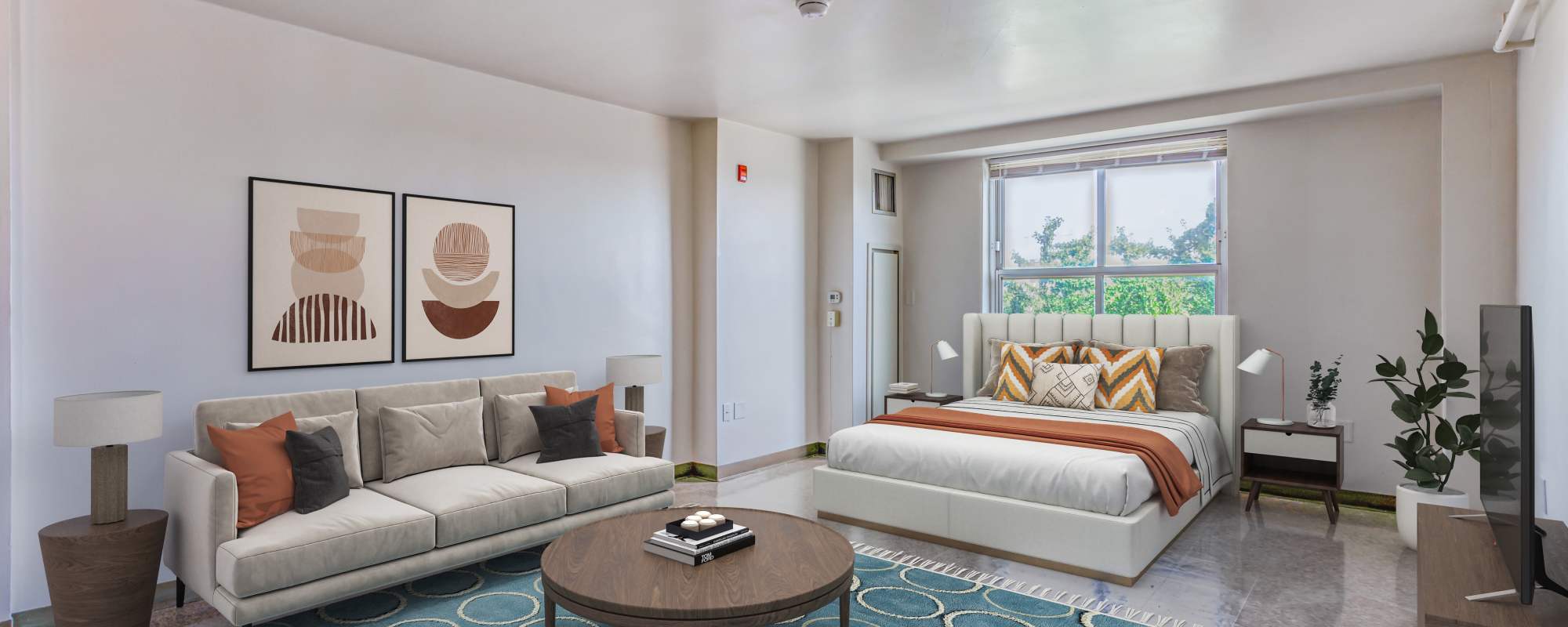 Green community at Guild House East in Philadelphia, Pennsylvania