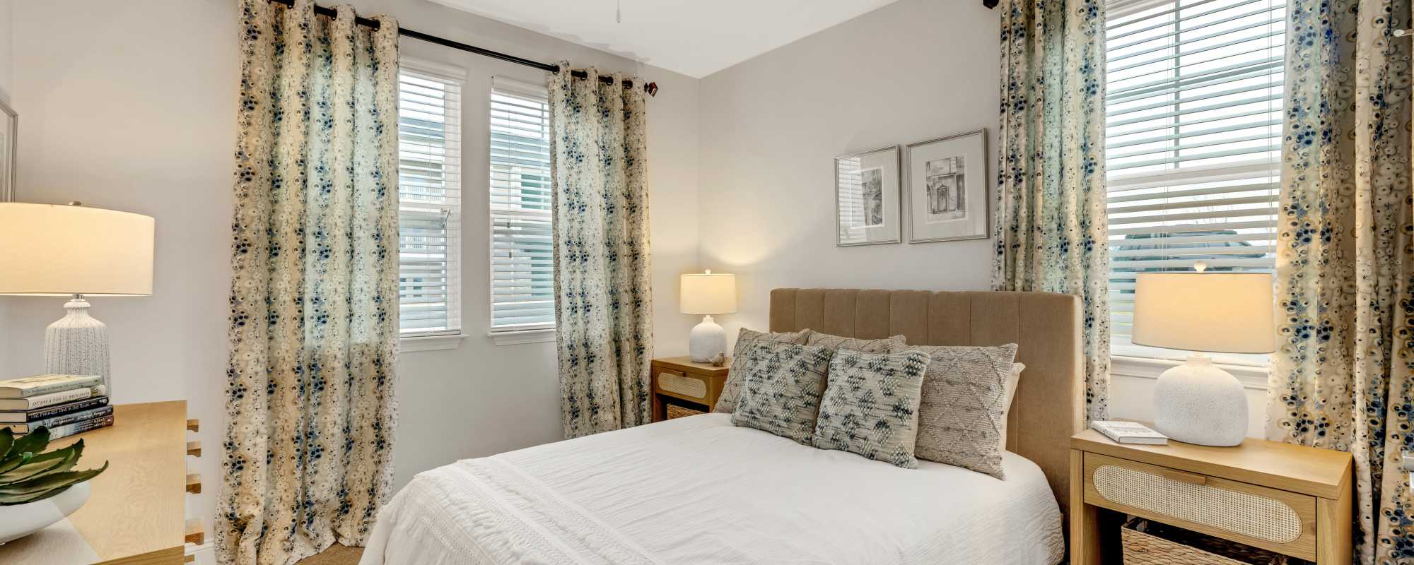 Cozy bedroom at The Standard at Pinestone in Travelers Rest, South Carolina