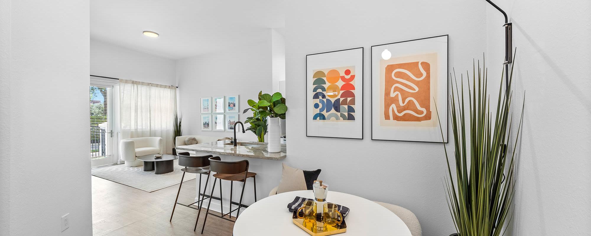Dining area in a home at Cordoba in Doral, Florida